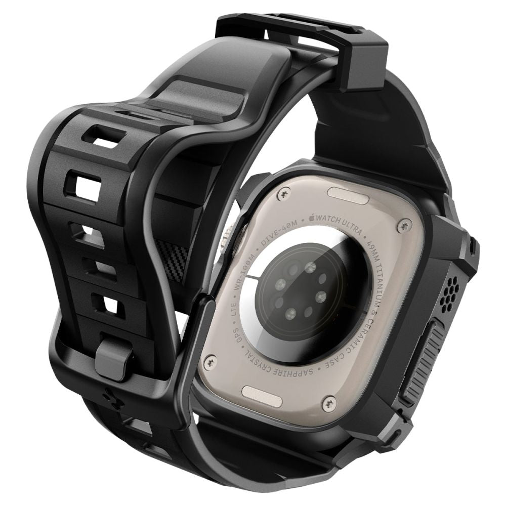 Spigen Rugged Armor Pro deksel for Apple Watch Ultra Series, Svart