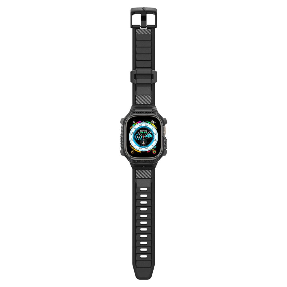Spigen Rugged Armor Pro deksel for Apple Watch Ultra Series, Svart