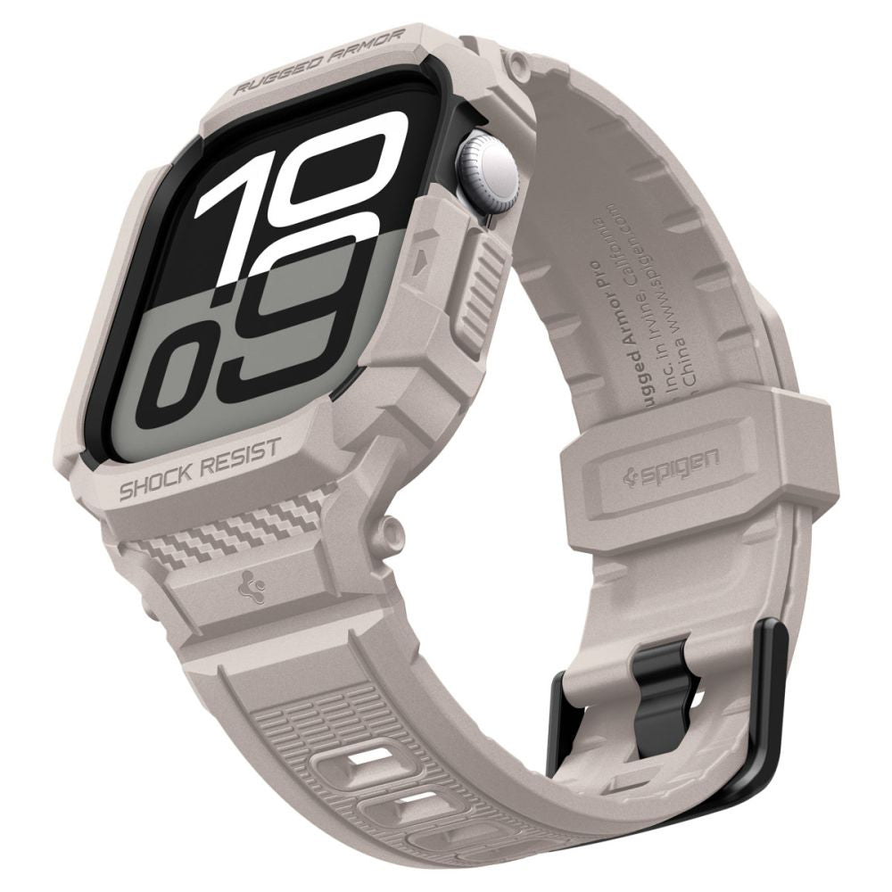 Spigen Rugged Armor Pro V2 deksel for Apple Watch Series 10 / 11 42mm, Beige