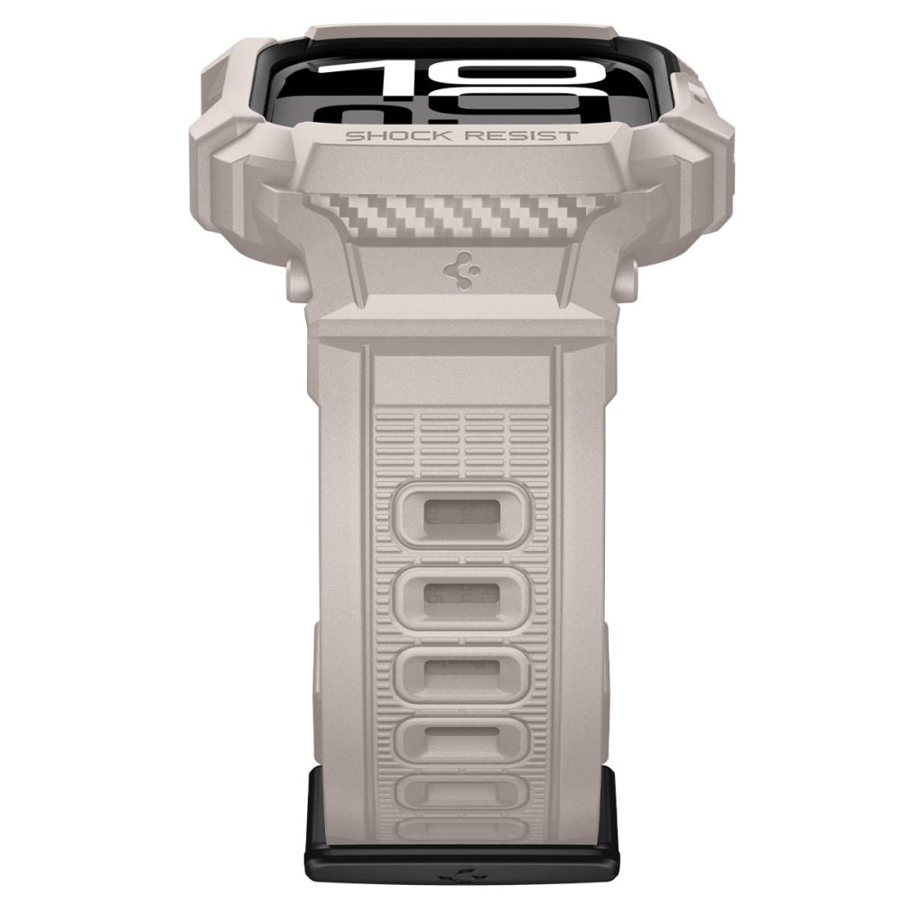 Spigen Rugged Armor Pro V2 deksel for Apple Watch Series 10 / 11 42mm, Beige
