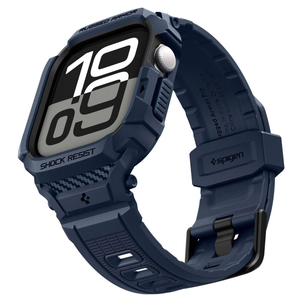 Spigen Rugged Armor Pro V2 deksel for Apple Watch Series 10 / 11 42mm, Marineblå ACS10495