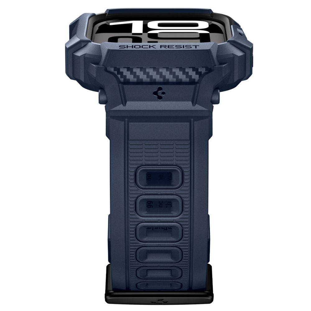 Spigen Rugged Armor Pro V2 deksel for Apple Watch Series 10 / 11 42mm, Marineblå ACS10495
