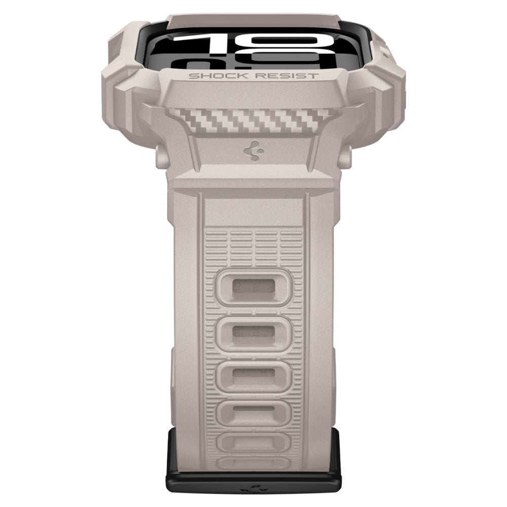 Spigen Rugged Armor Pro V2 deksel for Apple Watch Series 10 / 11 46mm, Beige ACS10506