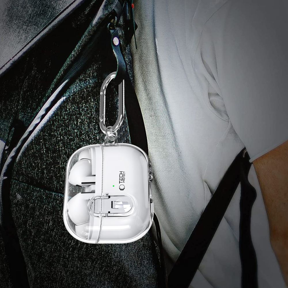 Tech-Protect Flexair deksel for Samsung Galaxy Buds3 FE / Buds3 Pro / Buds3, Gjennomsiktig