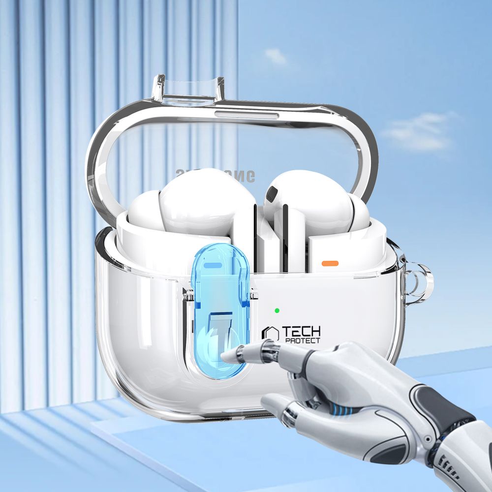 Tech-Protect Flexair deksel for Samsung Galaxy Buds3 FE / Buds3 Pro / Buds3, Gjennomsiktig