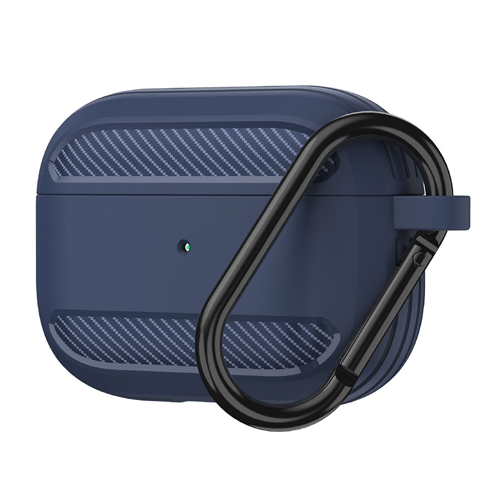 Techsuit Carbon-etui for Apple AirPods 3, Marineblå