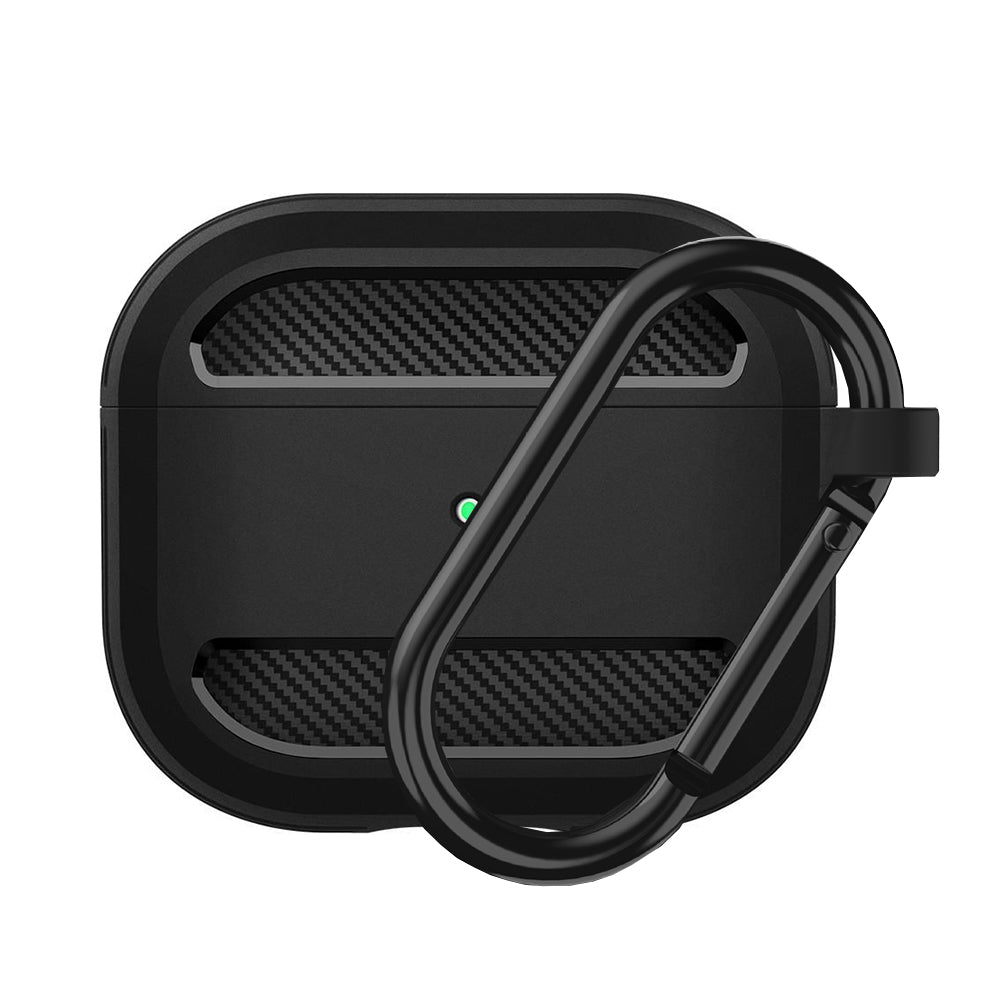 Techsuit Carbon-etui for Apple AirPods 3, svart