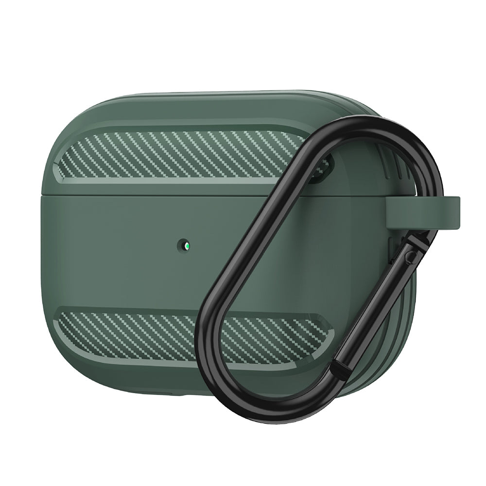 Techsuit Carbon-etui for Apple AirPods 3, grønn