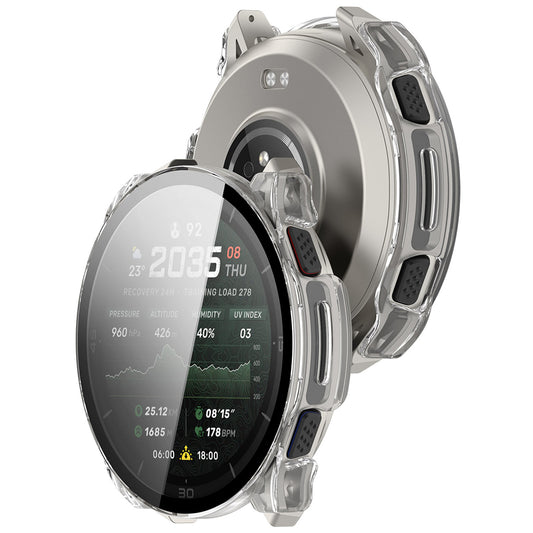 Techsuit Defense360 Pro deksel for Amazfit Cheetah 2 Ultra, gjennomsiktig