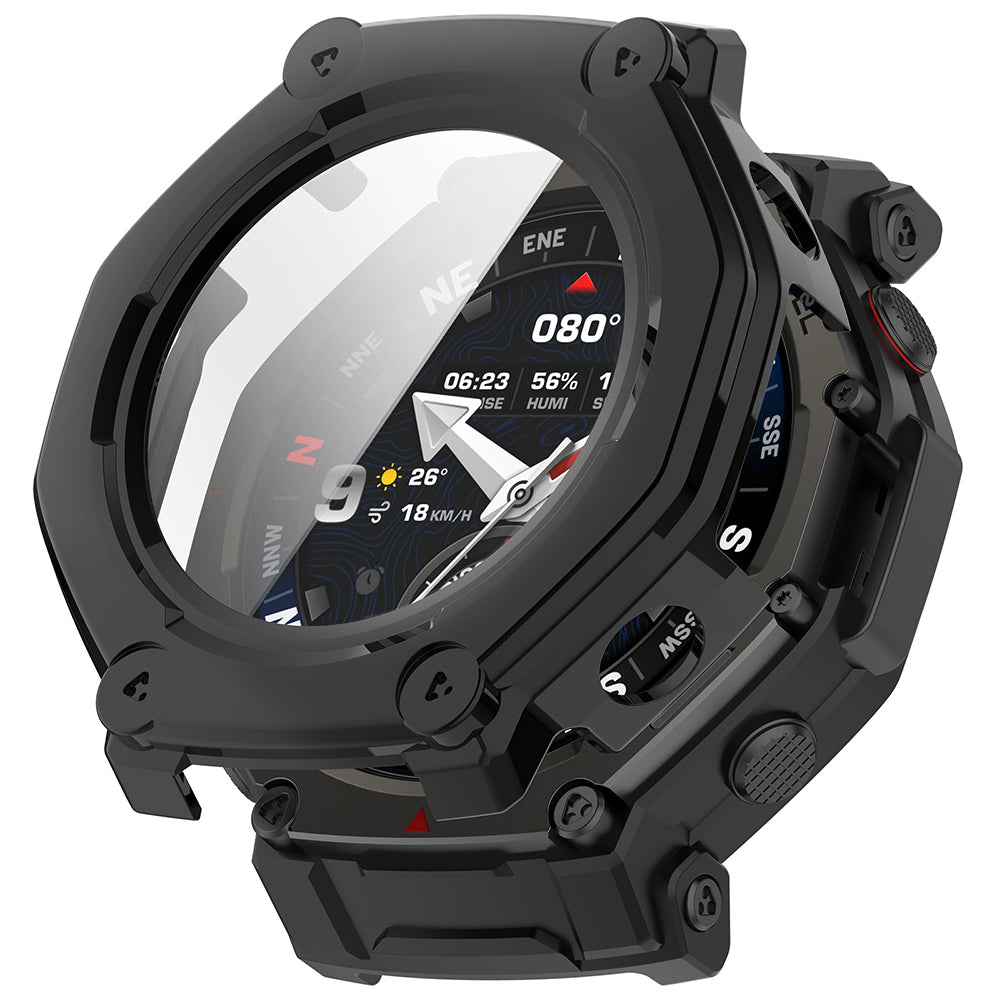 Techsuit Defense360 Pro deksel for Amazfit T-Rex 3 Pro 48mm, Svart