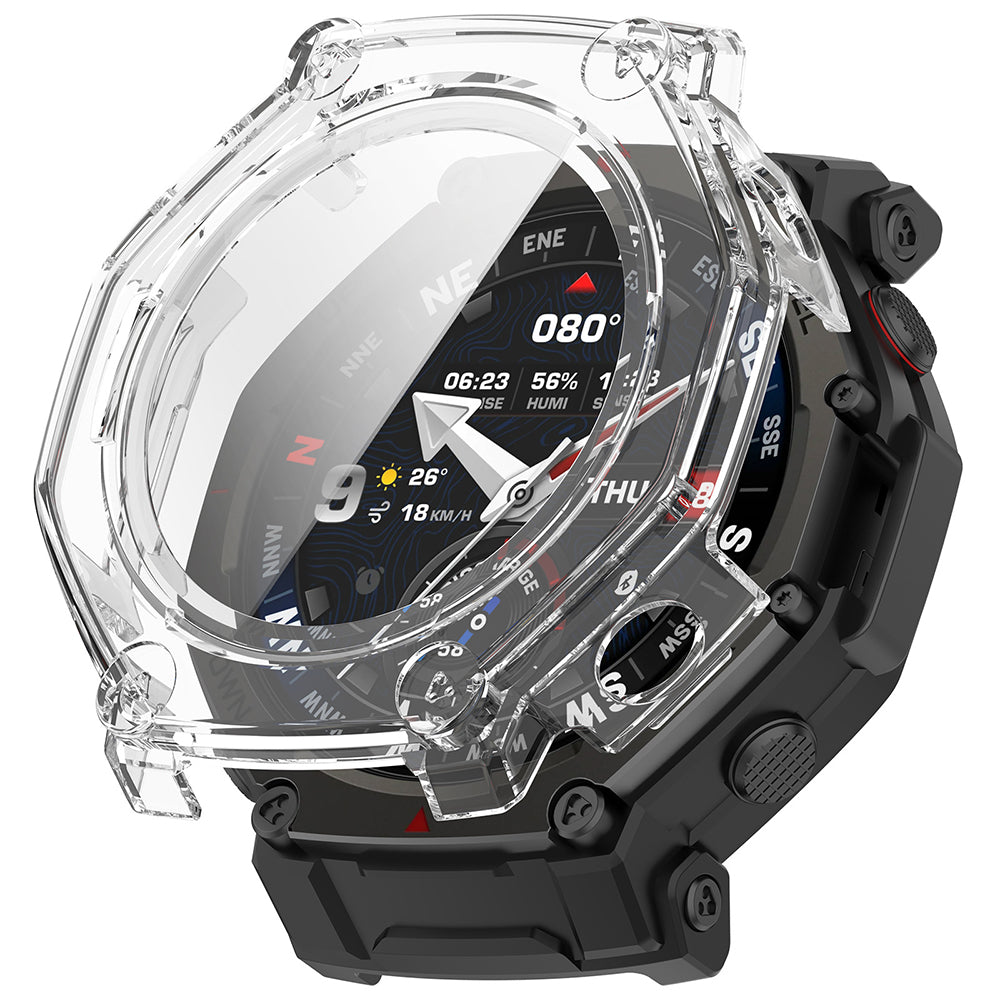 Techsuit Defense360 Pro deksel for Amazfit T-Rex 3 Pro 48mm, Gjennomsiktig
