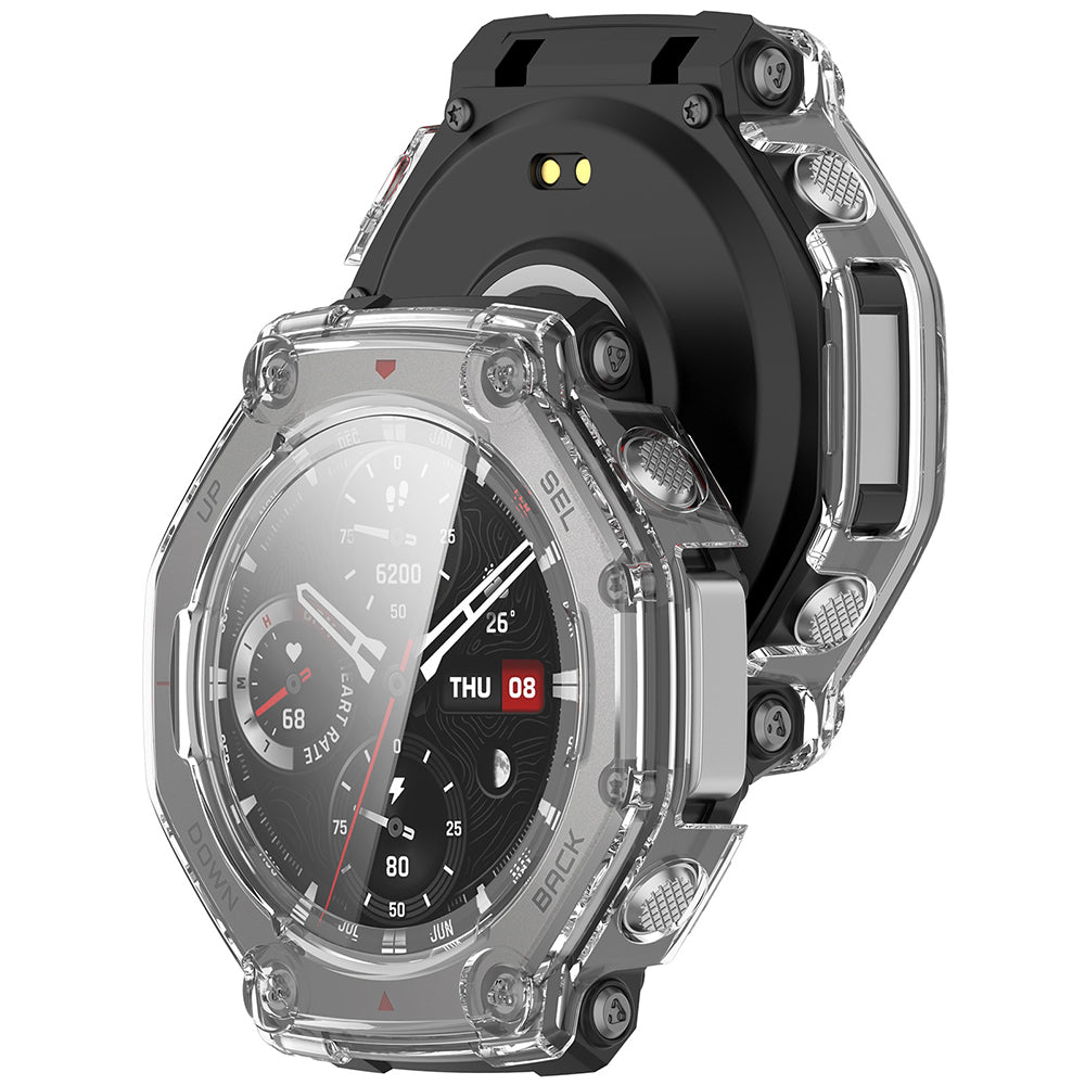 Techsuit Defense360 Pro deksel for Amazfit T-Rex 3, Gjennomsiktig
