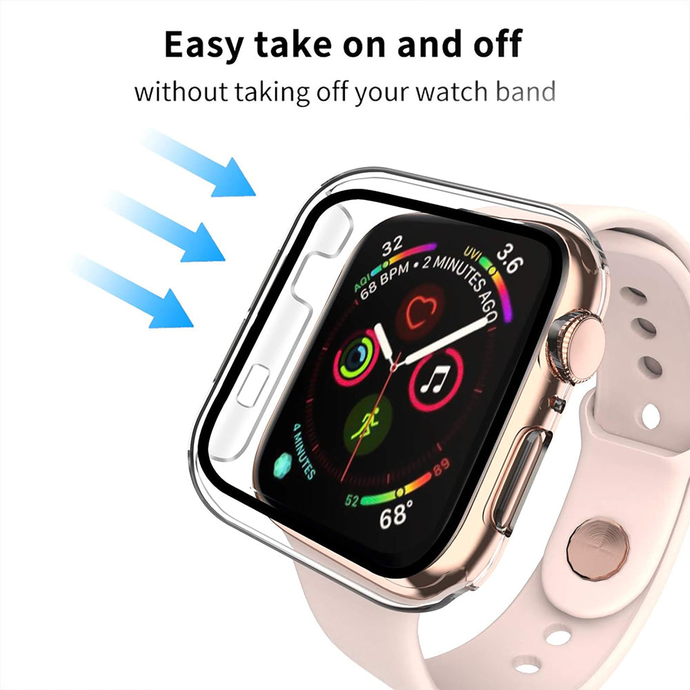 Techsuit Defense360 Pro deksel for Apple Watch 38mm Series, Transparent