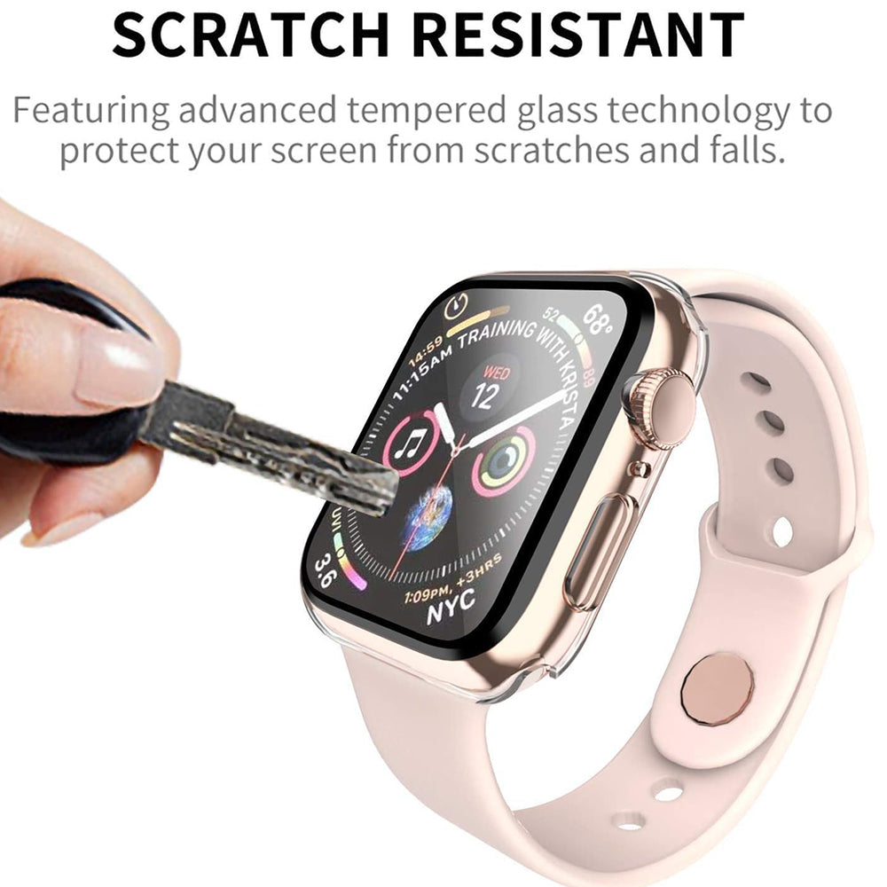 Techsuit Defense360 Pro deksel for Apple Watch 38mm Series, Transparent