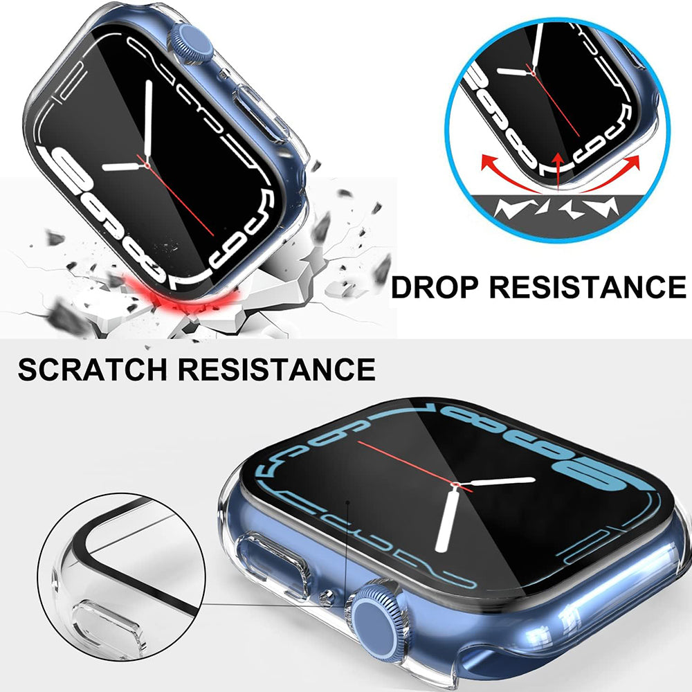 Techsuit Defense360 Pro deksel for Apple Watch 7 41mm Series, Transparent