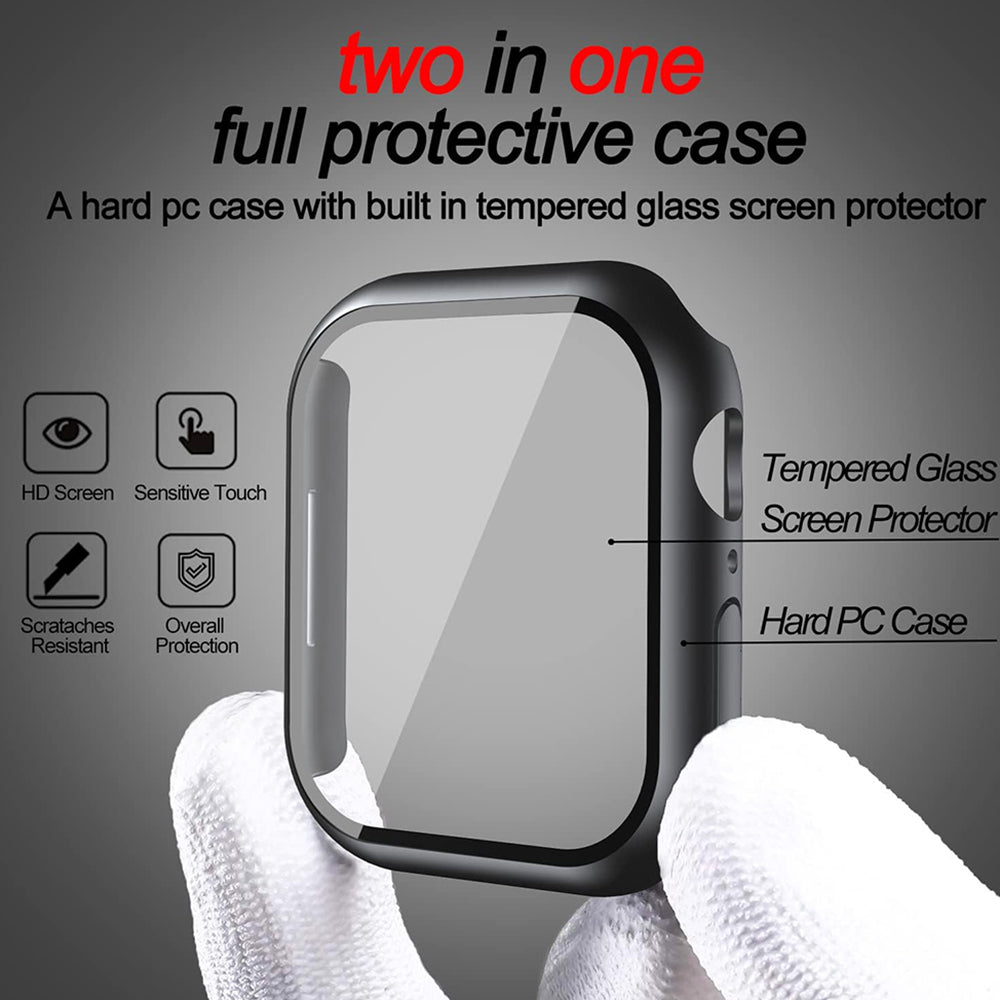 Techsuit Defense360 Pro deksel for Apple Watch 7 45mm Series, svart