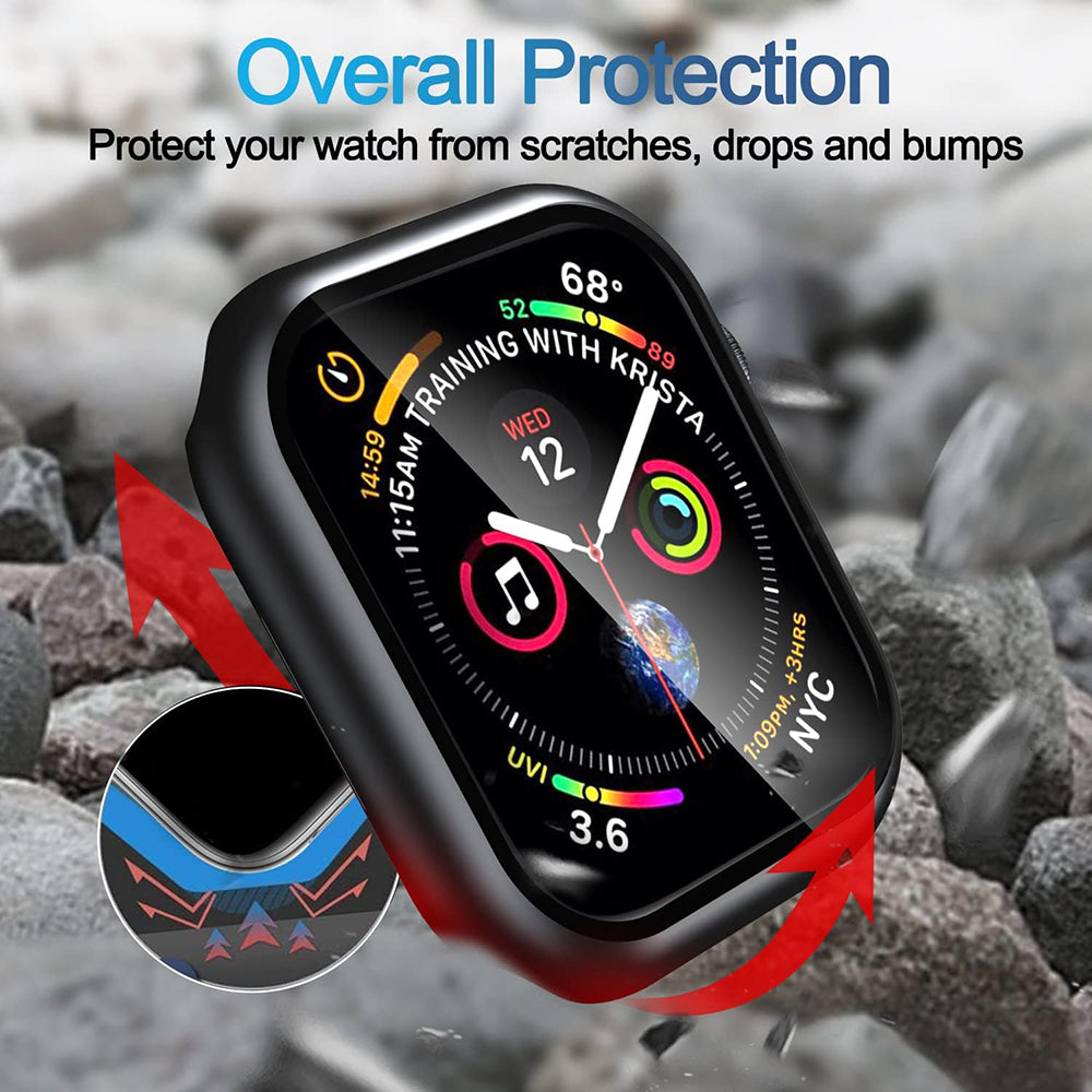 Techsuit Defense360 Pro deksel for Apple Watch 7 45mm Series, svart