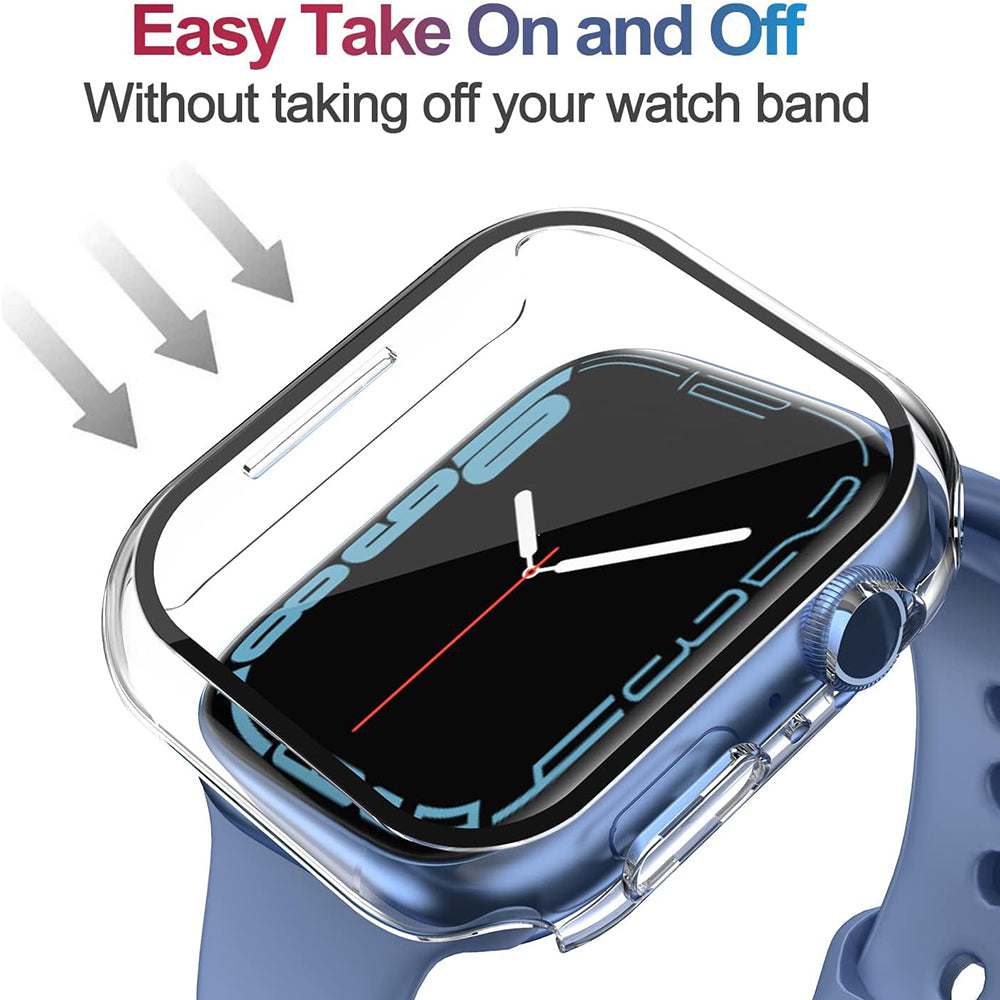 Techsuit Defense360 Pro deksel for Apple Watch 7 45mm Series, Transparent