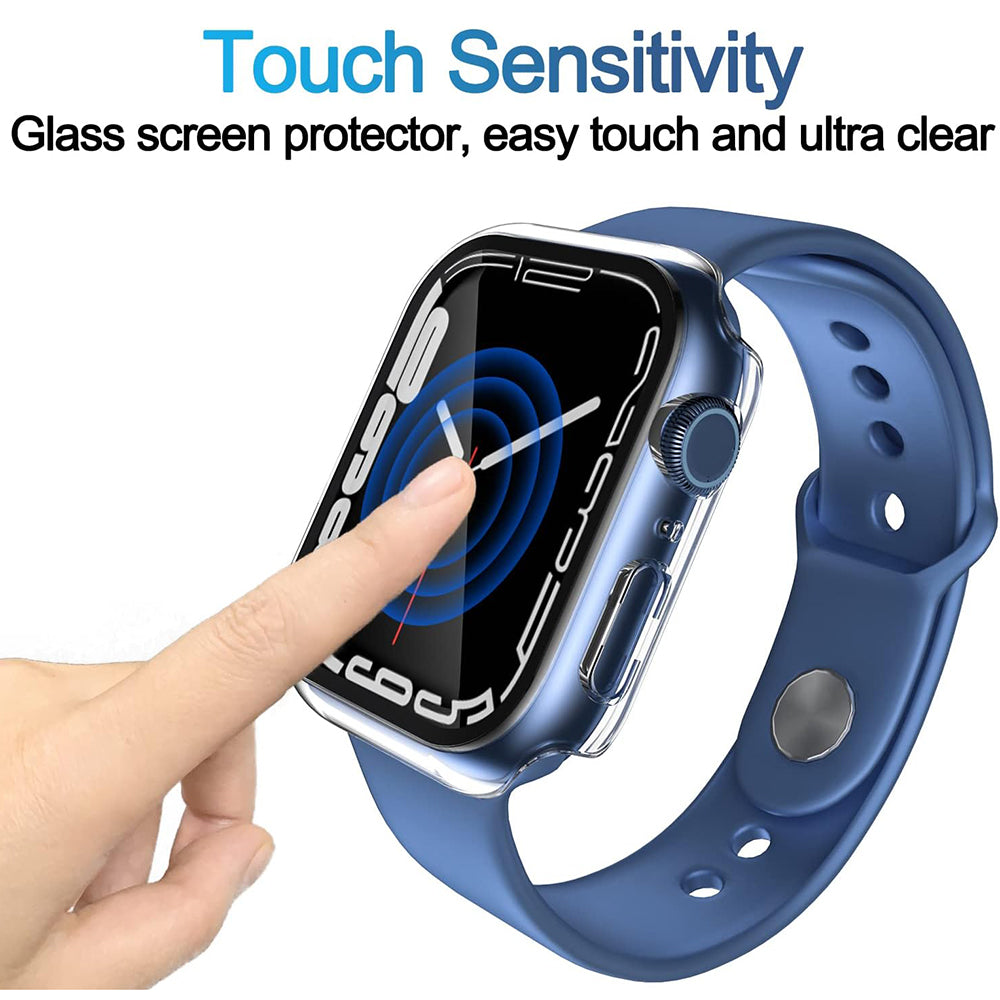 Techsuit Defense360 Pro deksel for Apple Watch 7 45mm Series, Transparent