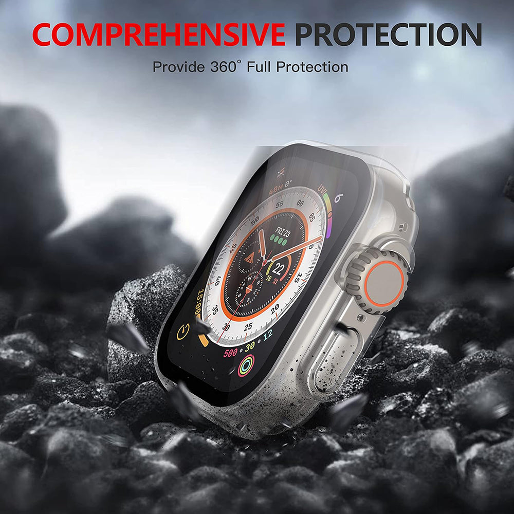 Techsuit Defense360 Pro deksel for Apple Watch Ultra Series, gjennomsiktig