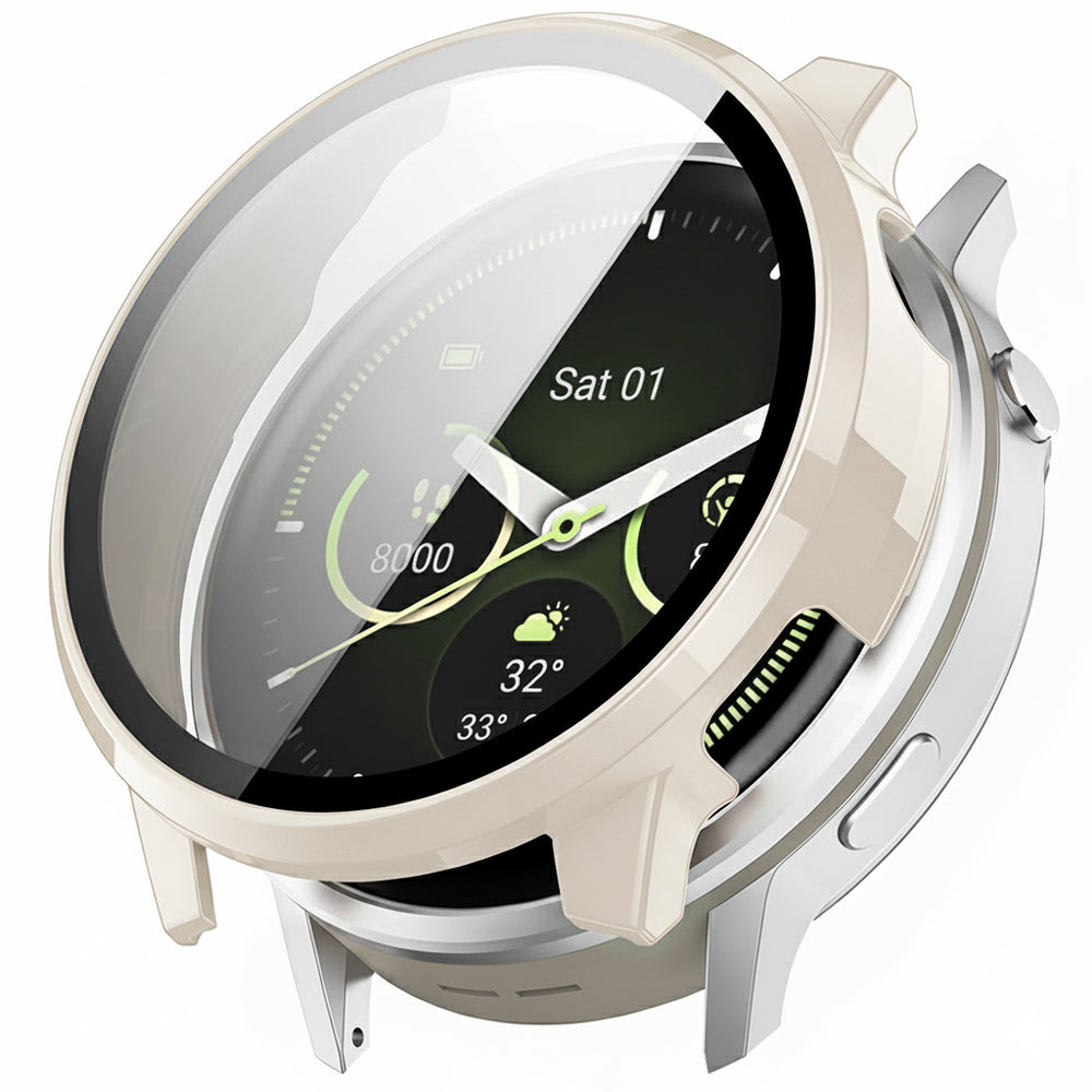Techsuit Defense360 Pro deksel for Garmin Venu 4 41mm, Beige