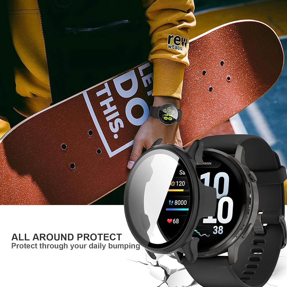 Techsuit Defense360 Pro deksel for Garmin Venu 4 45mm, Marineblå