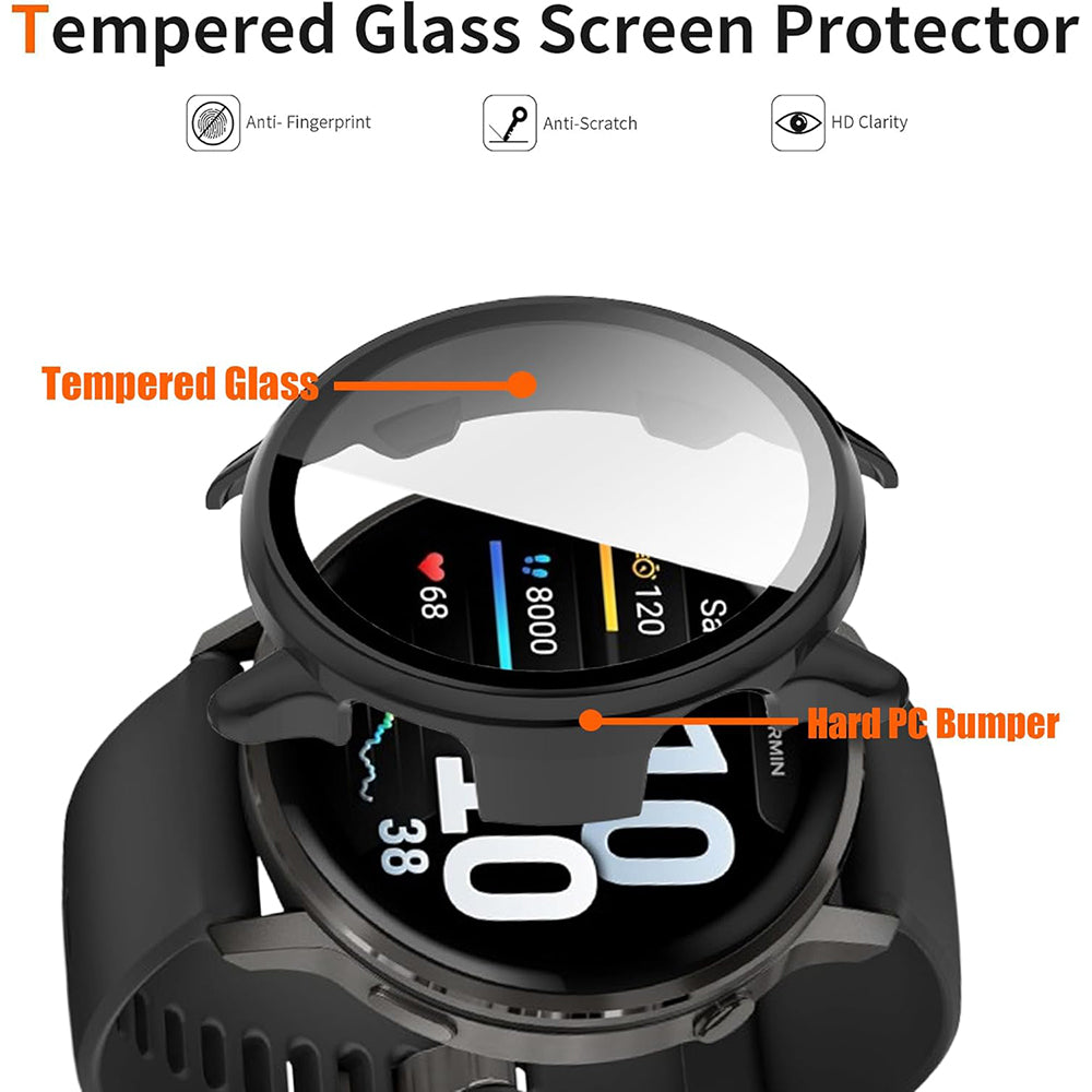 Techsuit Defense360 Pro deksel for Garmin Venu 4 45mm, Marineblå