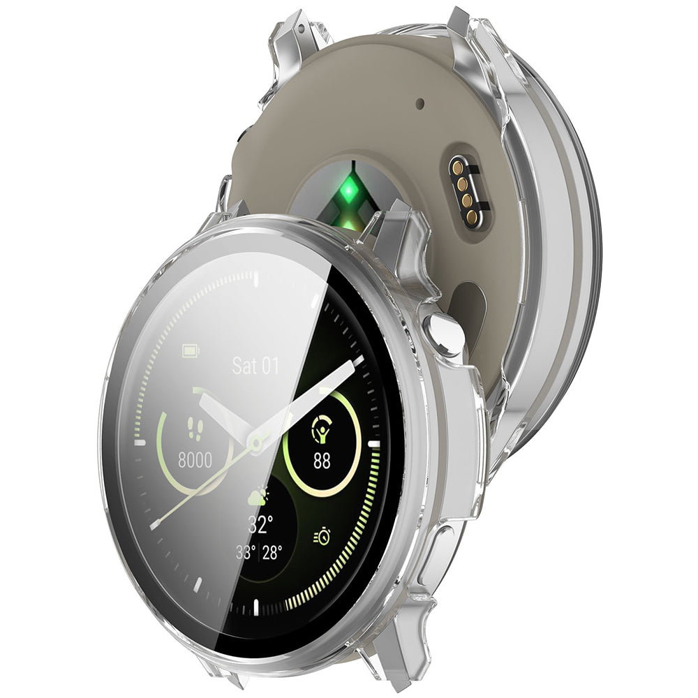 Techsuit Defense360 Pro deksel for Garmin Venu 4 45mm, Gjennomsiktig