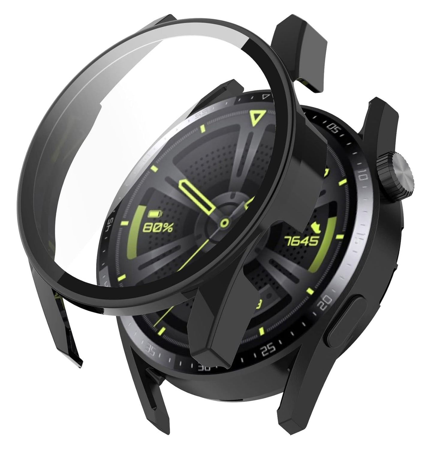 Techsuit Defense360 Pro deksel for Huawei Watch GT 3 46mm, svart