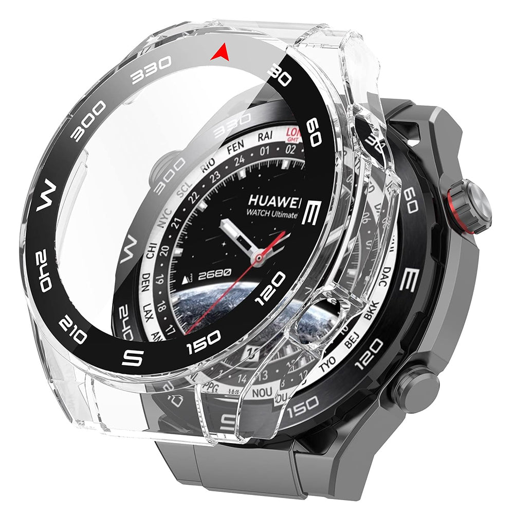 Techsuit Defense360 Pro Bezel deksel for Huawei Watch Ultimate, gjennomsiktig