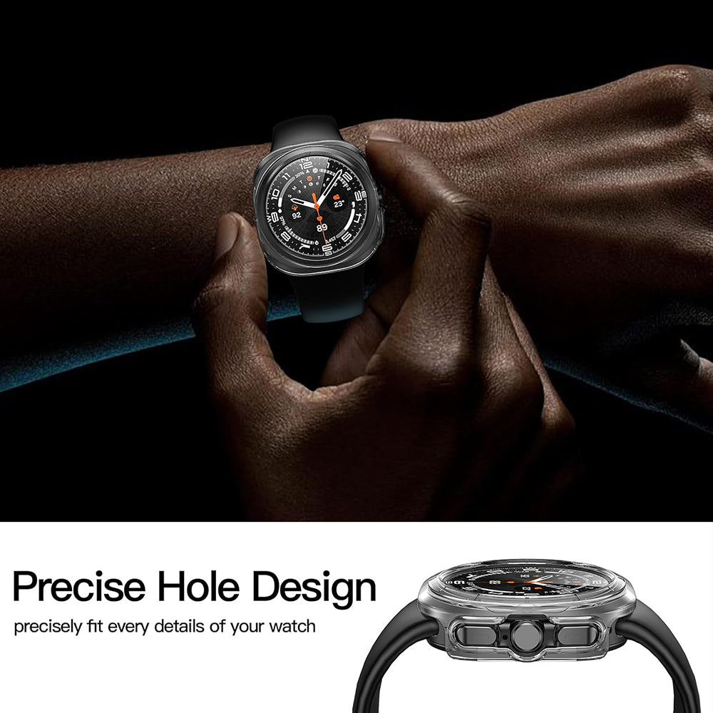 Techsuit Defense360 Pro deksel for Samsung Galaxy Watch Ultra, gjennomsiktig