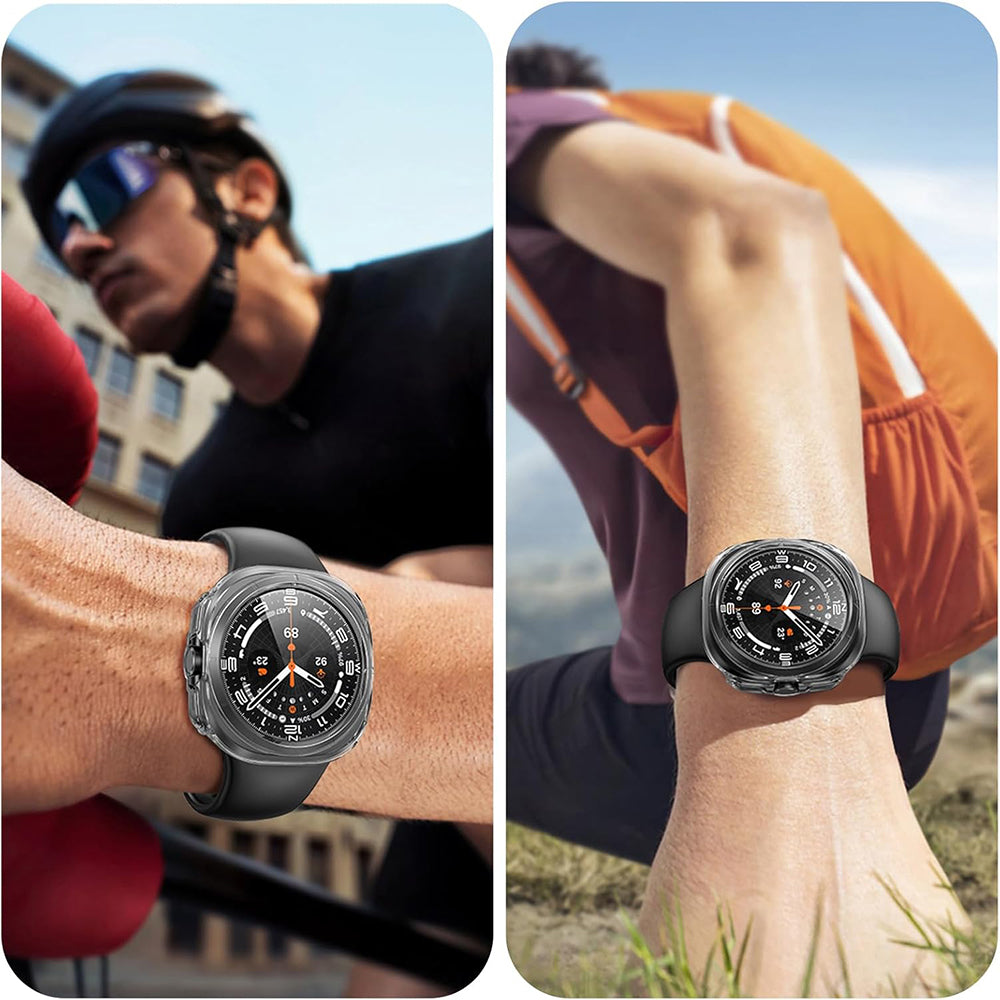 Techsuit Defense360 Pro deksel for Samsung Galaxy Watch Ultra, gjennomsiktig