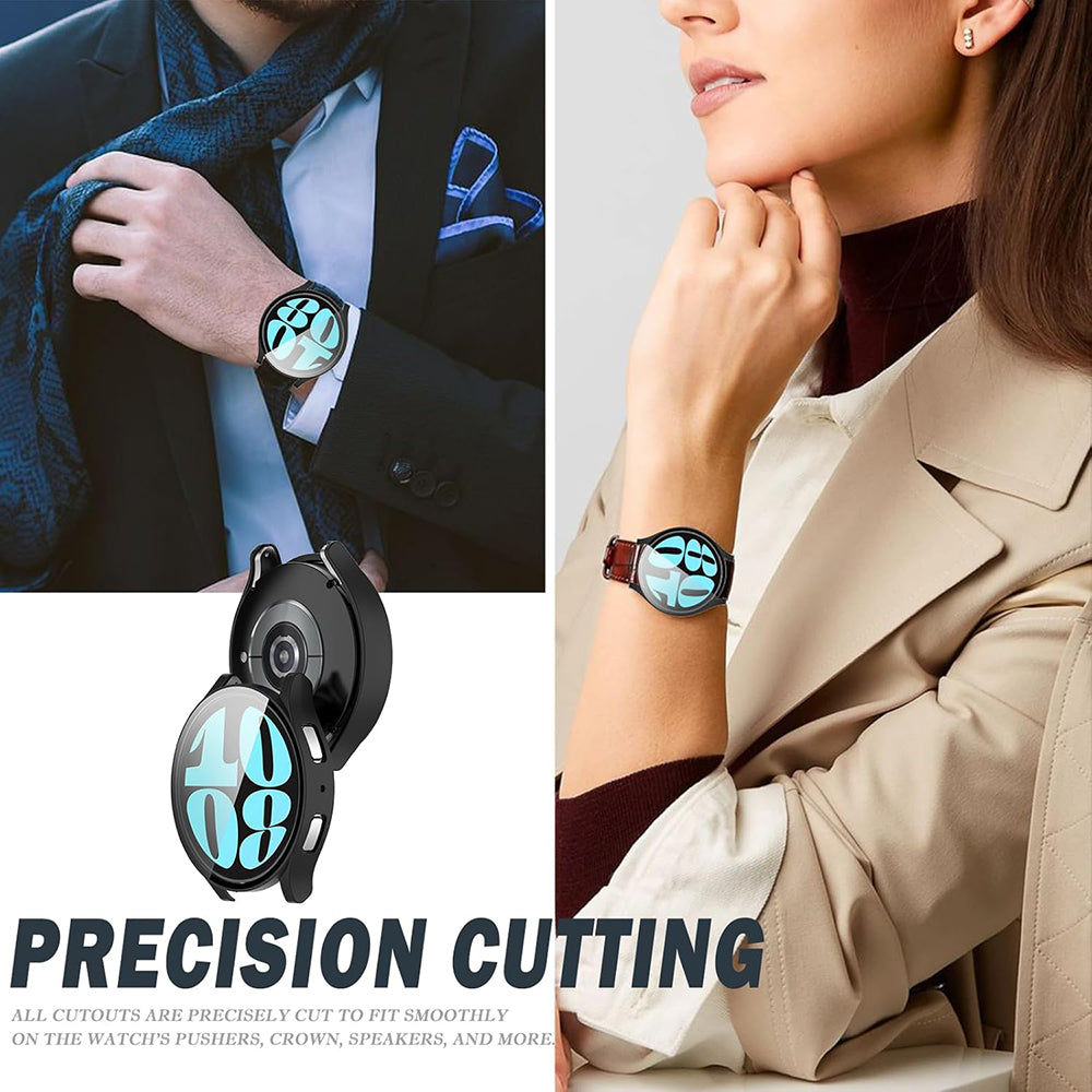 Techsuit Defense360 Pro deksel for Samsung Galaxy Watch6 44mm, svart