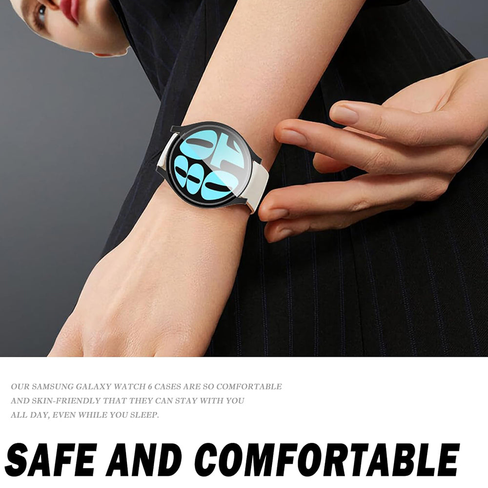 Techsuit Defense360 Pro deksel for Samsung Galaxy Watch6 44mm, svart