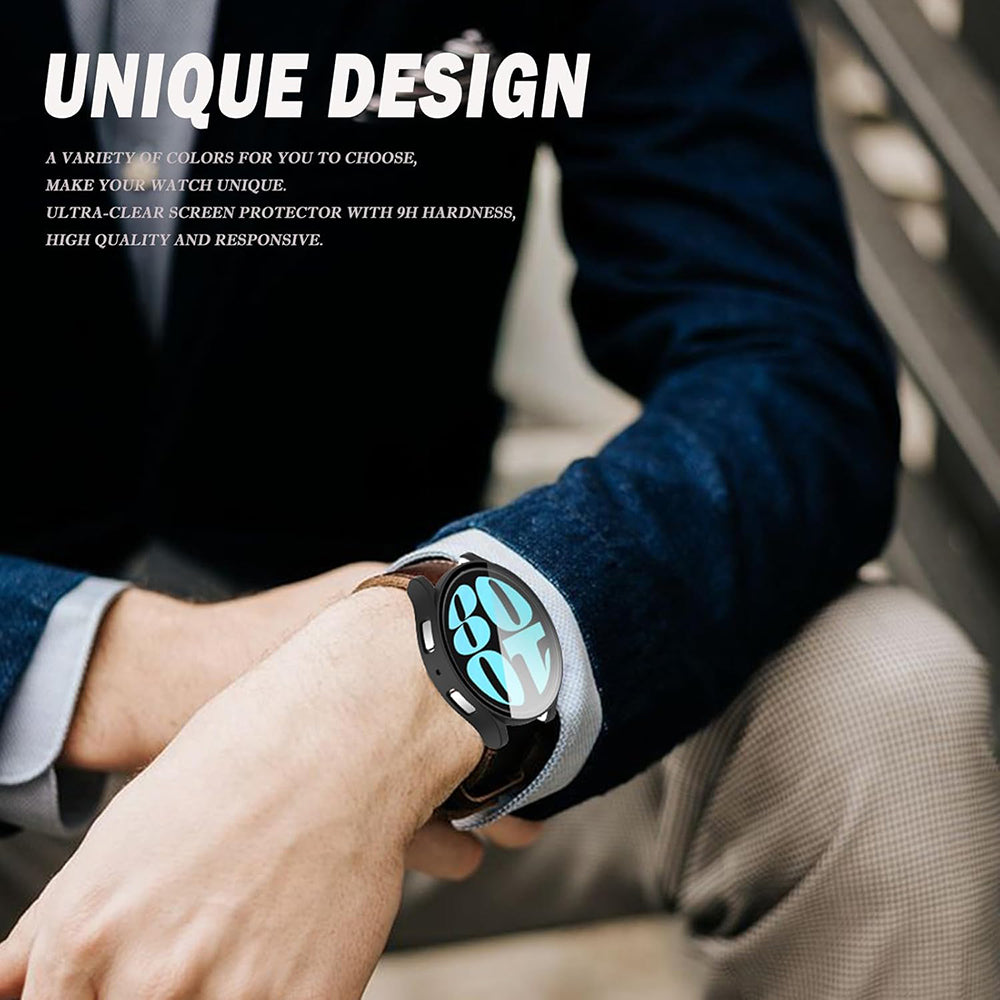 Techsuit Defense360 Pro deksel for Samsung Galaxy Watch6 44mm, svart