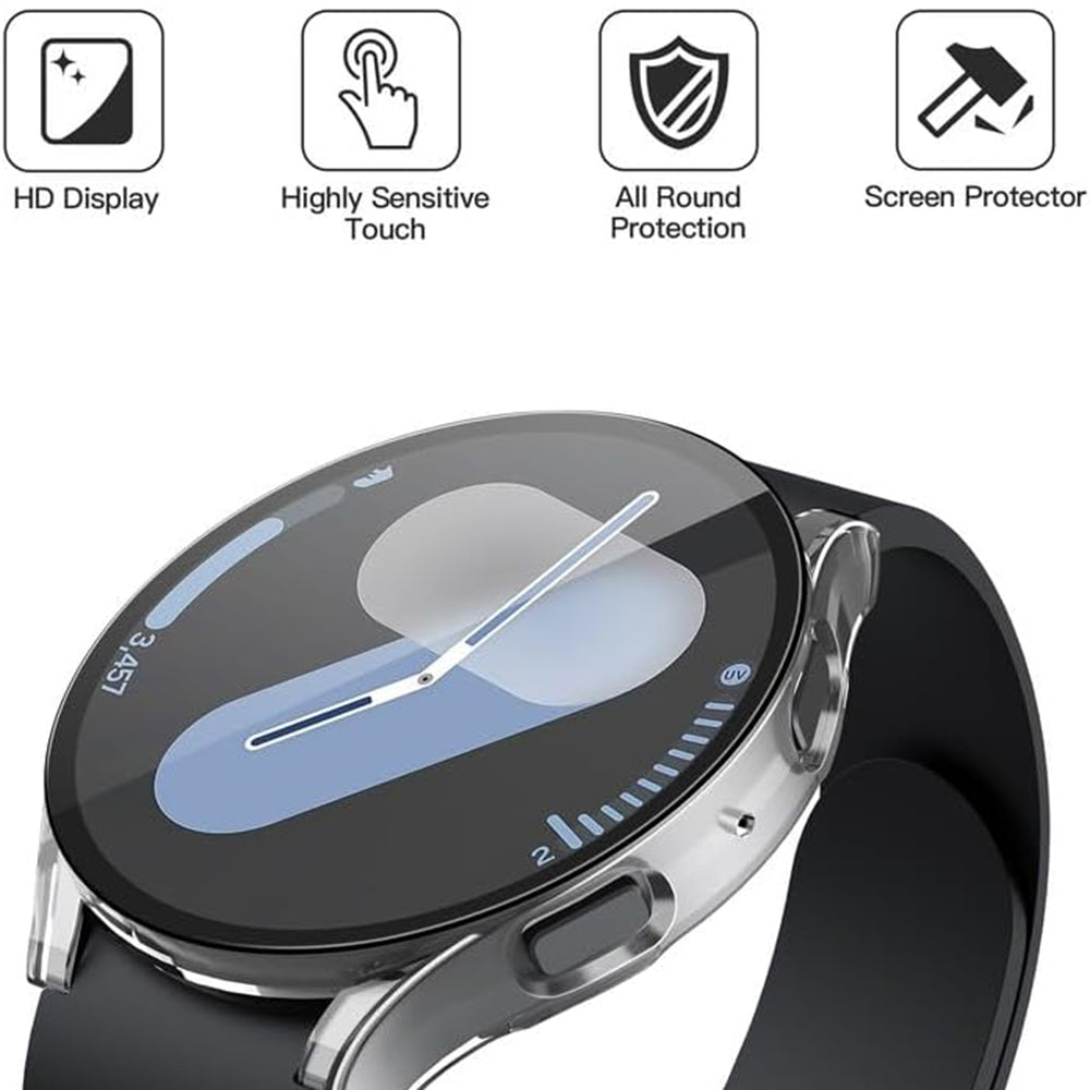 Techsuit Defense360 Pro deksel for Samsung Galaxy Watch7 44mm, Transparent