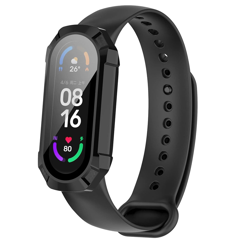 Techsuit Defense360 Pro deksel for Xiaomi Smart Band 6 / Band 5 / Band 4, svart