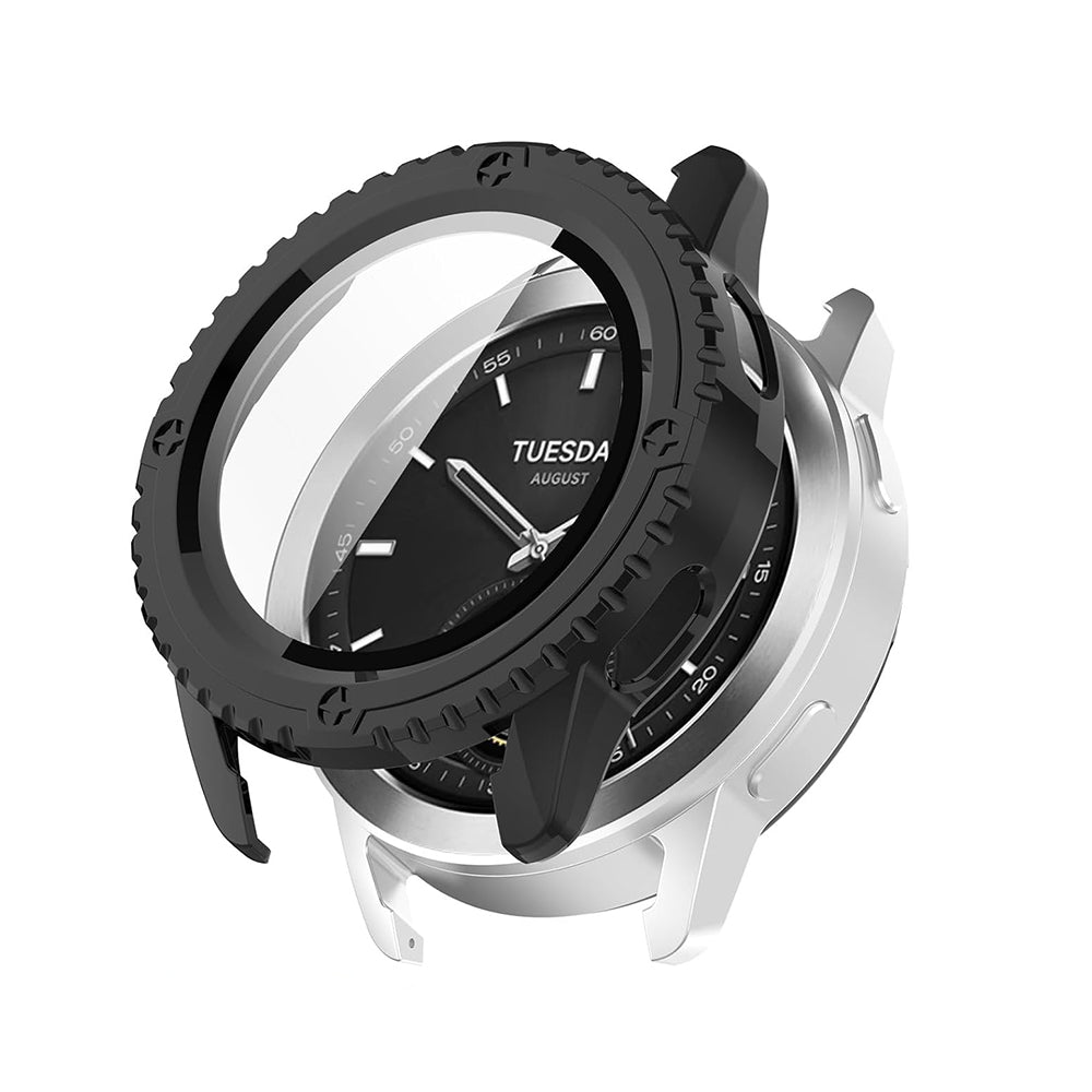 Techsuit Defense360 Pro deksel for Xiaomi Watch S3, svart