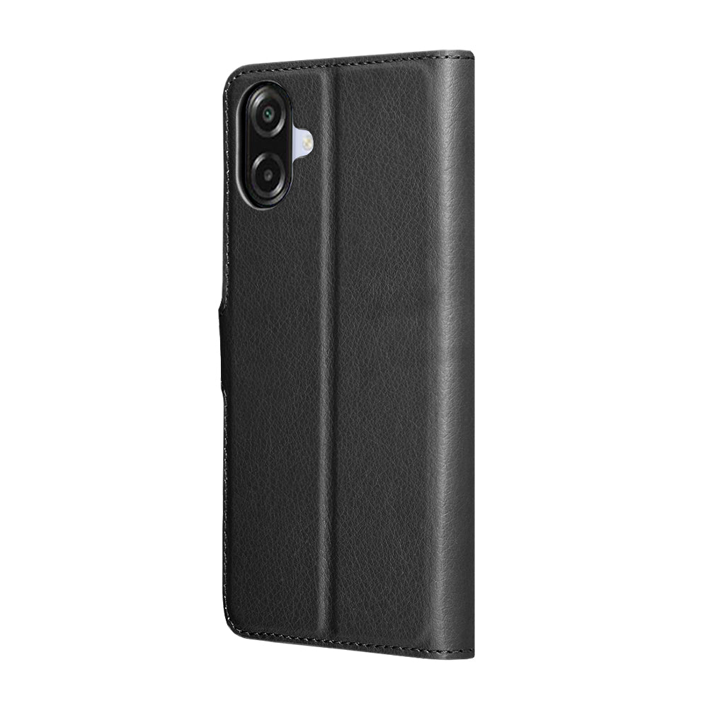 Deksel for Samsung Galaxy A07 4G A075, Techsuit, Leather Folio, Svart