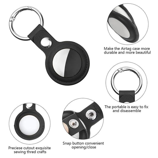 Techsuit SLH1 deksel for Apple AirTag, svart