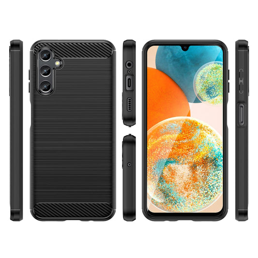 Deksel for Samsung Galaxy A14 A145 / A14 5G A146, OEM, Karbon, Svart