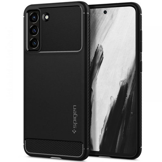 Veske til Samsung Galaxy S21 FE 5G G990, Spigen, Rugged Armour, svart ACS03049