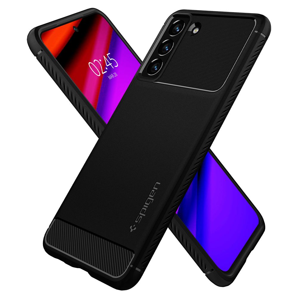 Veske til Samsung Galaxy S21 FE 5G G990, Spigen, Rugged Armour, svart ACS03049