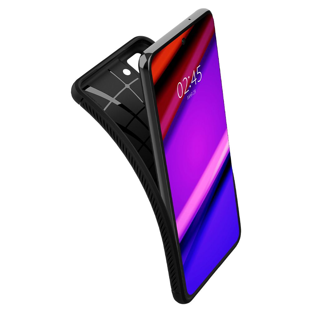 Veske til Samsung Galaxy S21 FE 5G G990, Spigen, Rugged Armour, svart ACS03049