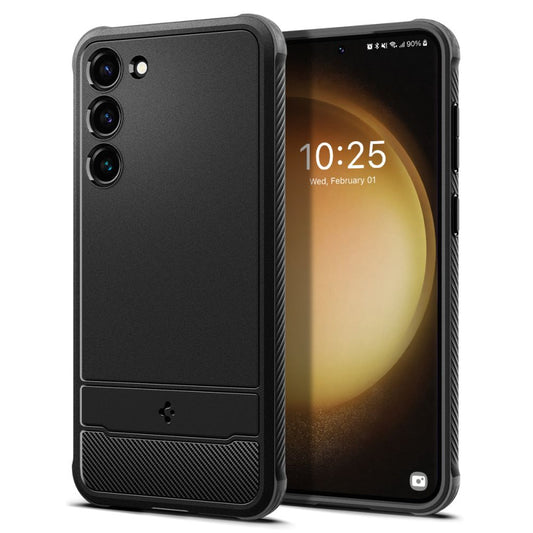 Etui til Samsung Galaxy S23 S911, Spigen, Rugged Armour, svart ACS05711