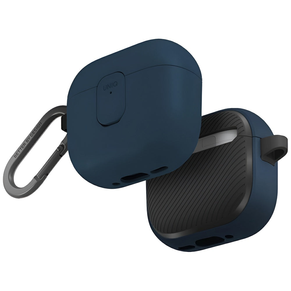 UNIQ Clyde deksel for Apple AirPods 4, Svart Blå