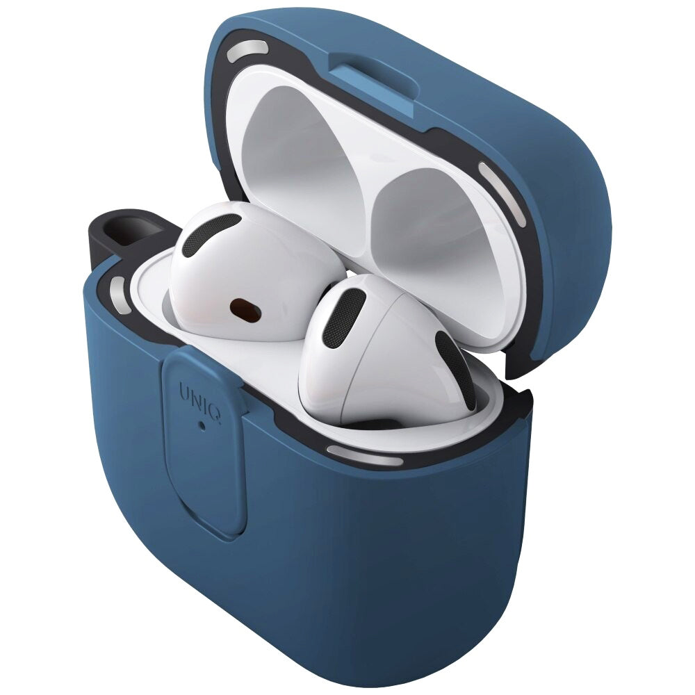 UNIQ Clyde deksel for Apple AirPods 4, Svart Blå