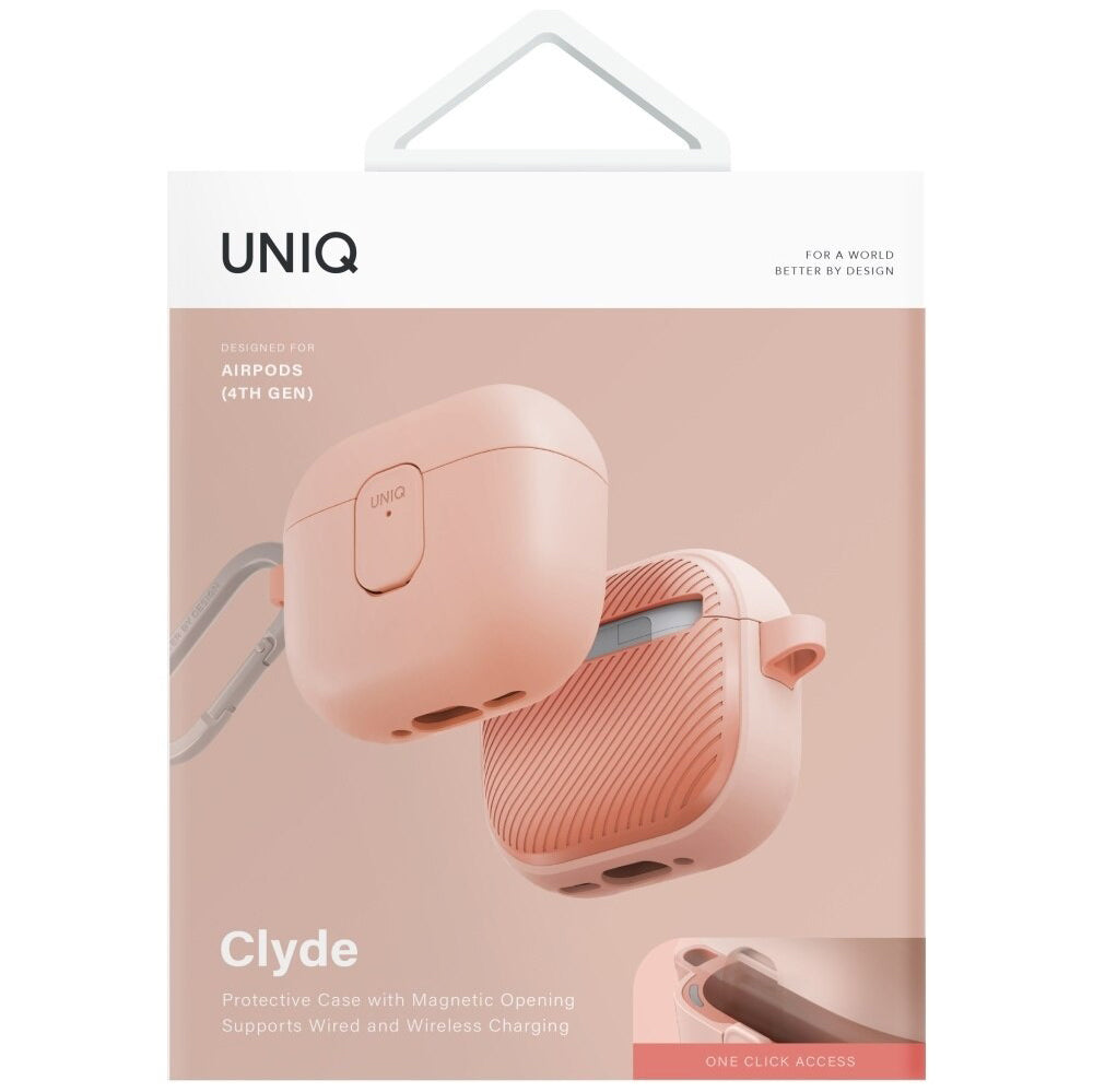 UNIQ Clyde etui for Apple AirPods 4, Coral