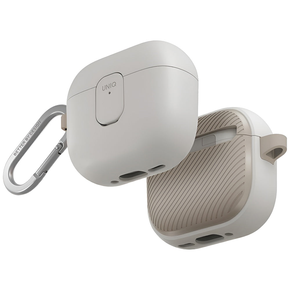 UNIQ Clyde deksel for Apple AirPods 4, Grå Beige