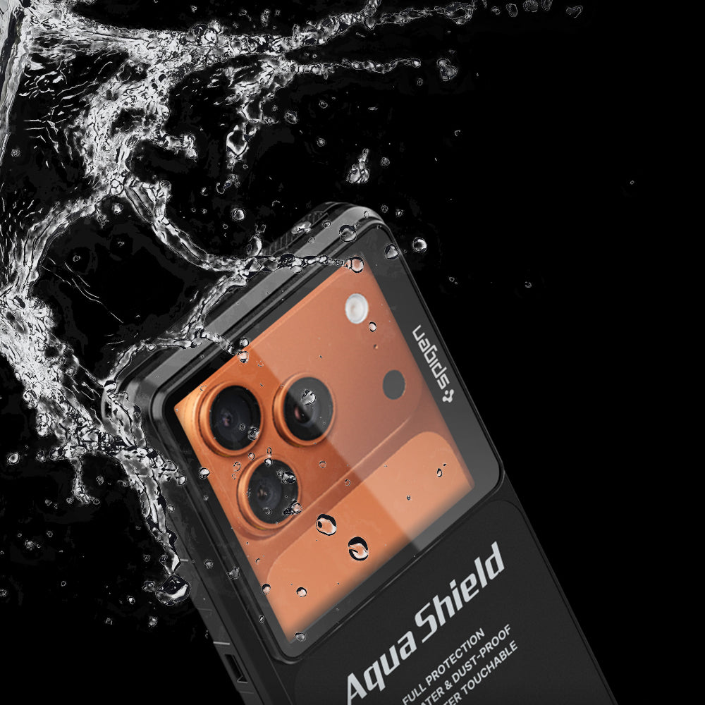 Universelt vanntett deksel Spigen, Aqua Shield A604, svart ACS11675